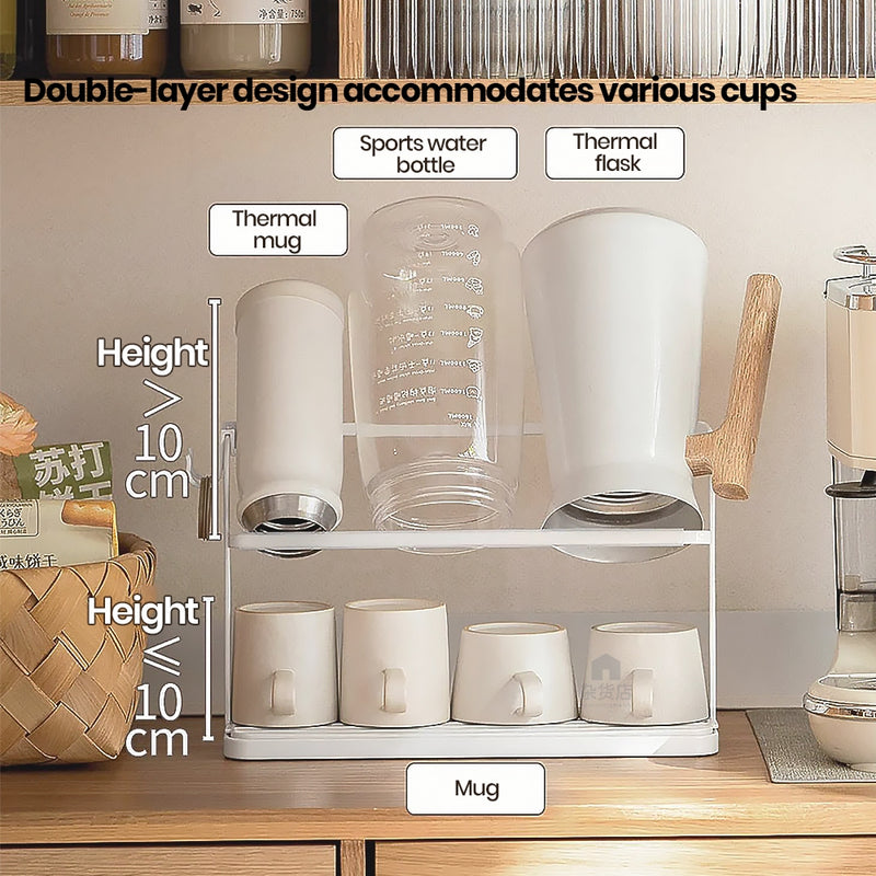 Sink Side Tumbler Mug Cup Drying Rack