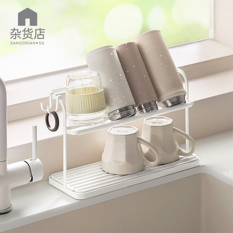 Sink Side Tumbler Mug Cup Drying Rack
