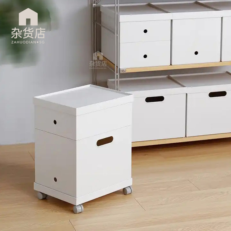 Shimoyama Matte White Minimalist Document Organiser Box