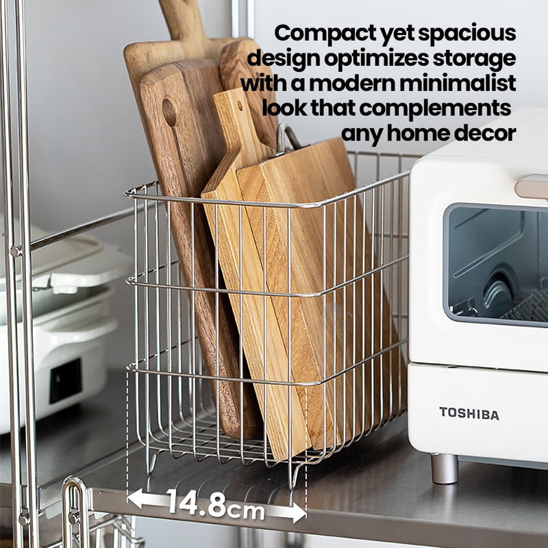 Shimoyama Multipurpose Stainless Steel Storage Basket