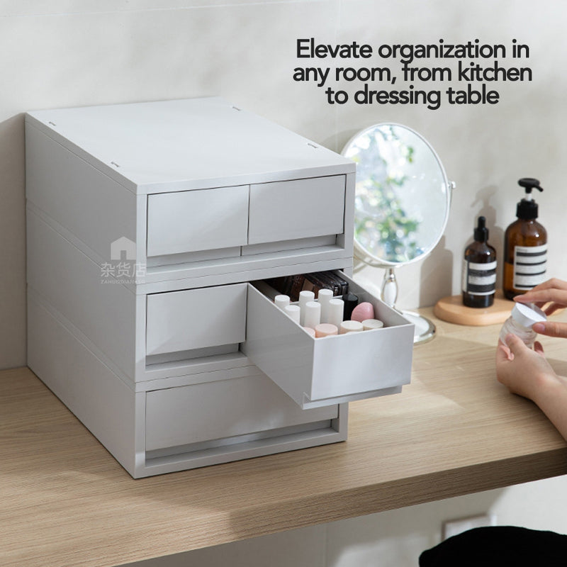 Shimoyama Matte White Minimalist Stackable Document Drawer