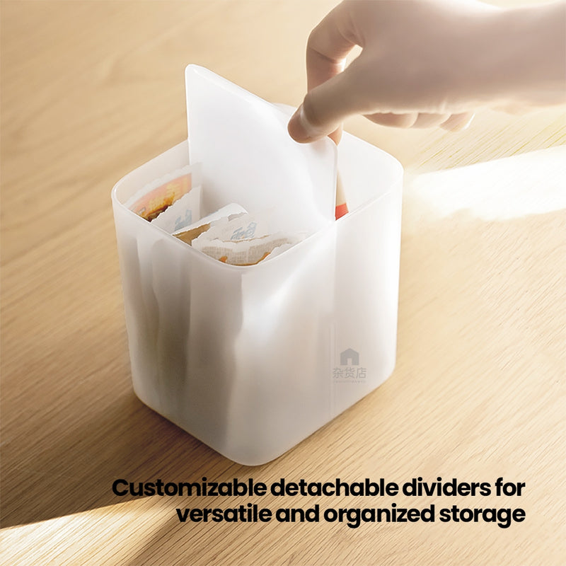 Set of 3 Frosted Stackable Refrigerator Pocket Organizers