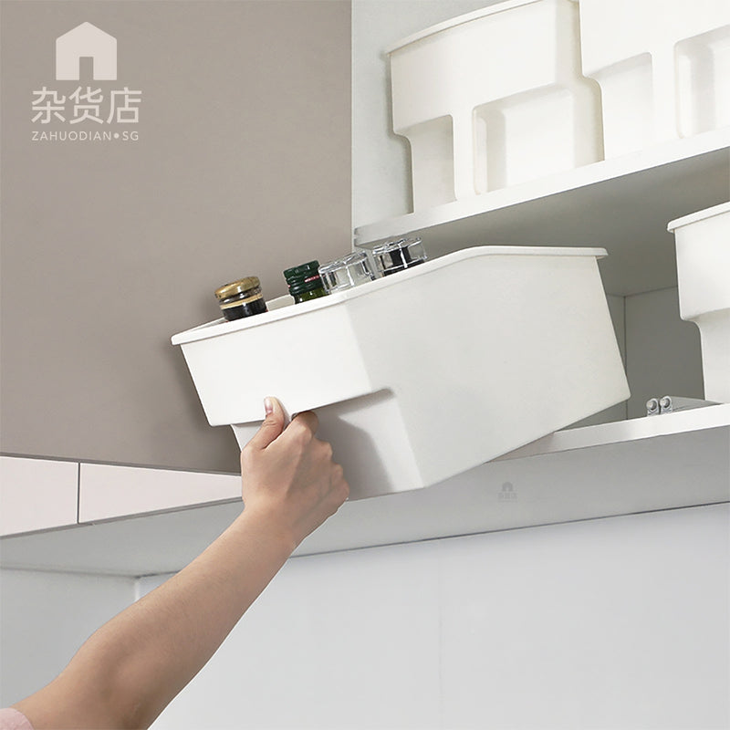 Shimoyama Angled Kitchen Cabinet Storage Bin with Handle