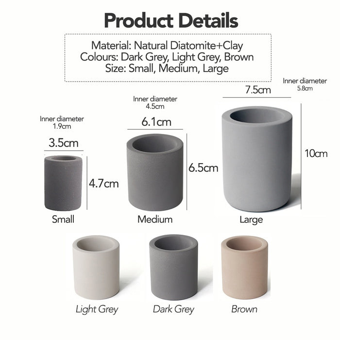 Quick Dry Diatomite Toothbrush & Accessories Holder