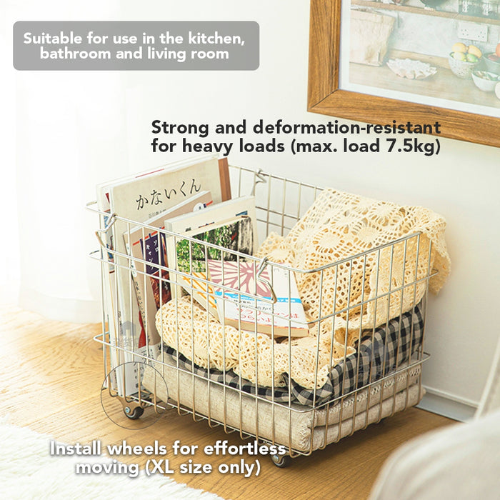 Shimoyama 304 Stainless Steel Stackable Storage Basket