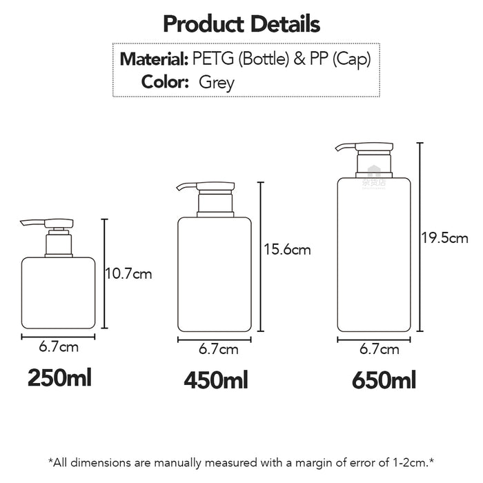 Refill Bottle for Non-Foaming Type Liquid Soap and Detergent