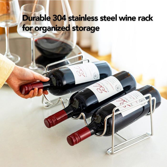 Shimoyama Heavy Duty 304 Stainless Steel Classic Stackable Wine Rack