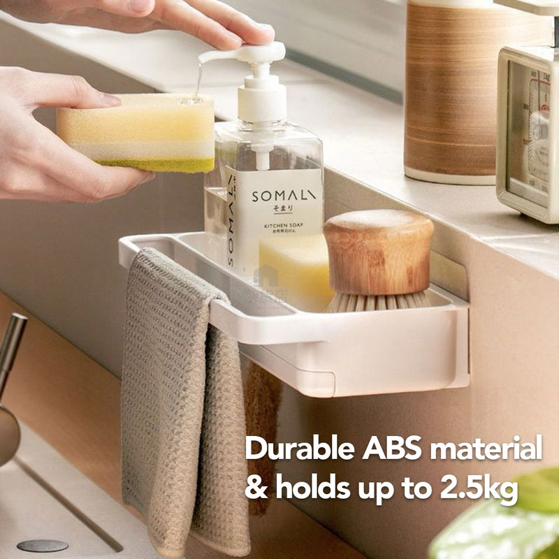 Sink Top Sponge Holder with Drainage Tray