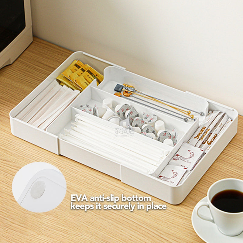 Shimoyama Extendable Compartmentalised Organiser for Cutleries and Stationeries