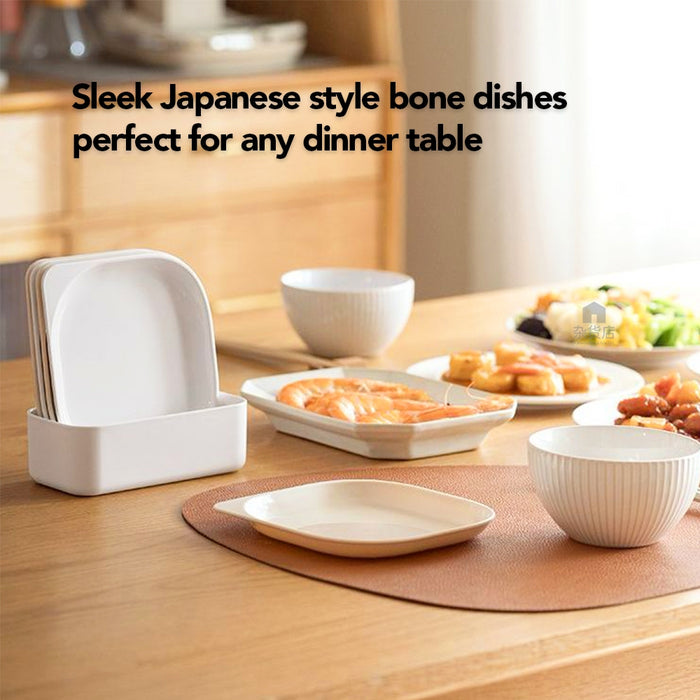 (Set of 6) Easy Fruit Snack Cake Bone Dish with Stand