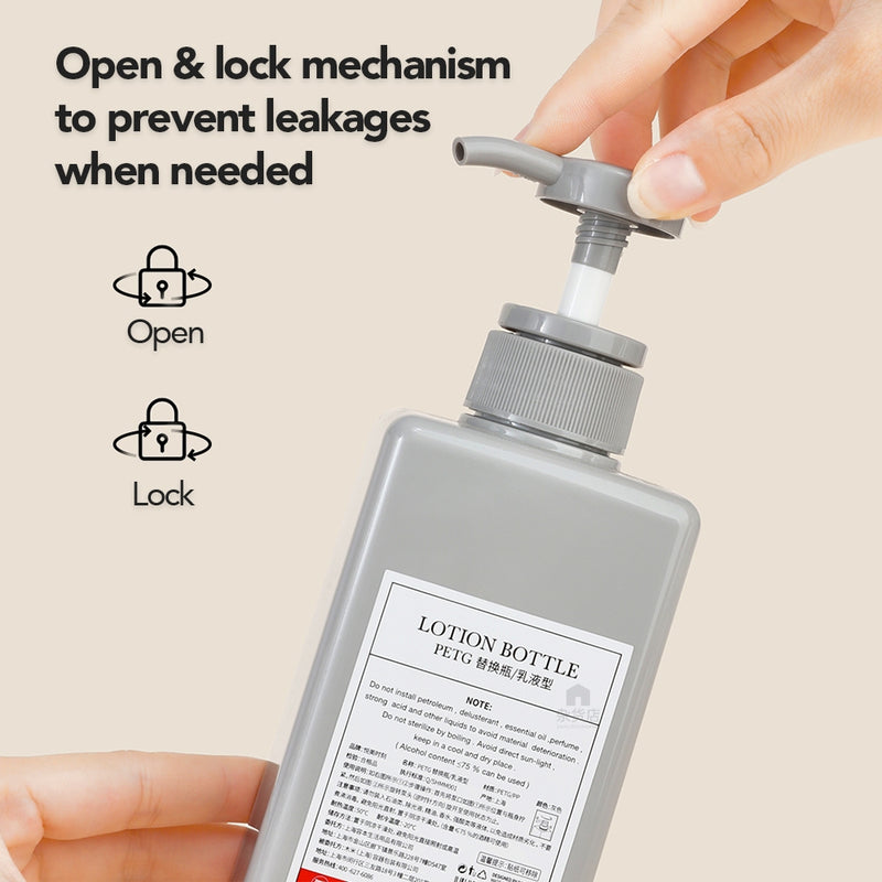 Refill Bottle for Non-Foaming Type Liquid Soap and Detergent
