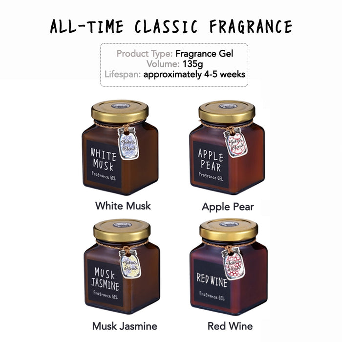 John's Blend Fragrance Gel White Musk & Assorted Scents