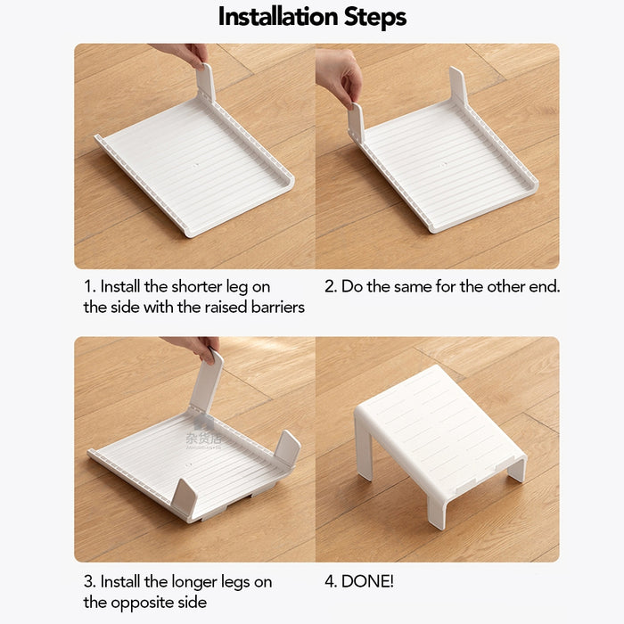 (Set of 2) Shoe Rack Space-Saver Stacker