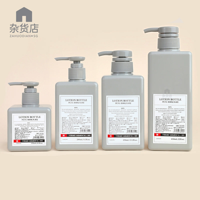 Refill Bottle for Non-Foaming Type Liquid Soap and Detergent