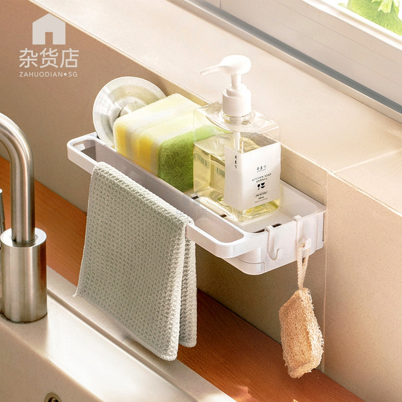 Sink Top Sponge Holder with Drainage Tray