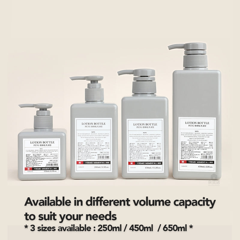 Refill Bottle for Non-Foaming Type Liquid Soap and Detergent