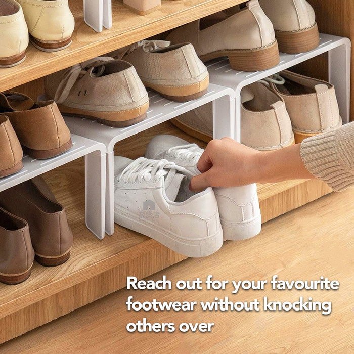 (Set of 2) Shoe Rack Space-Saver Stacker