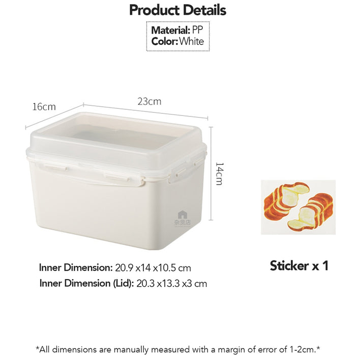 Shimoyama Bread Toast Storage Box with Lid