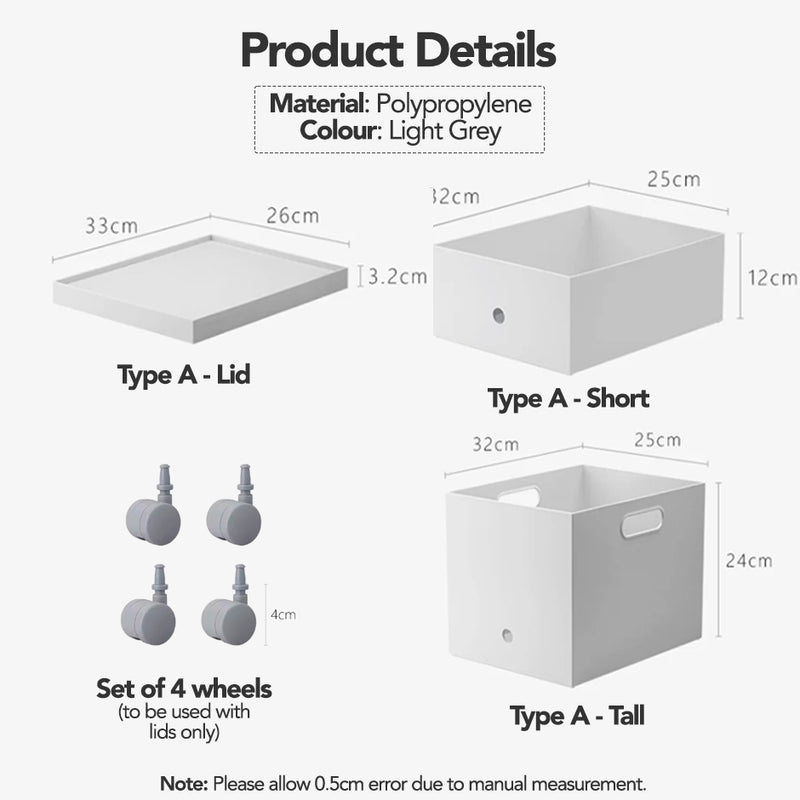 Shimoyama Matte White Minimalist Document Organiser Box
