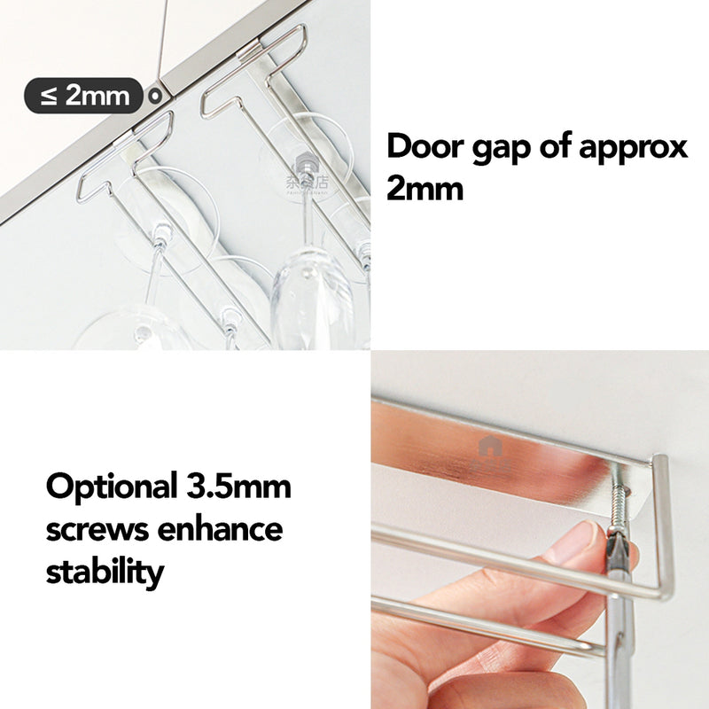 Shimoyama Under Cabinet Wine Glass Holder Organiser