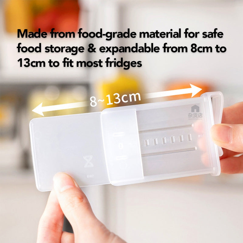 (Set of 4) Refrigerator Door Rack Divider Organiser