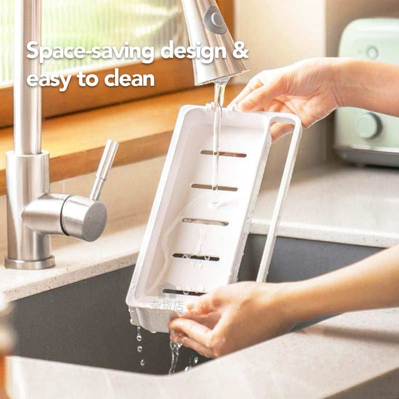 Sink Top Sponge Holder with Drainage Tray