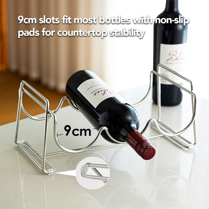Shimoyama Heavy Duty 304 Stainless Steel Classic Stackable Wine Rack