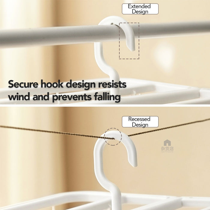 Extendable Foldable Laundry Pegs 24 Pegs