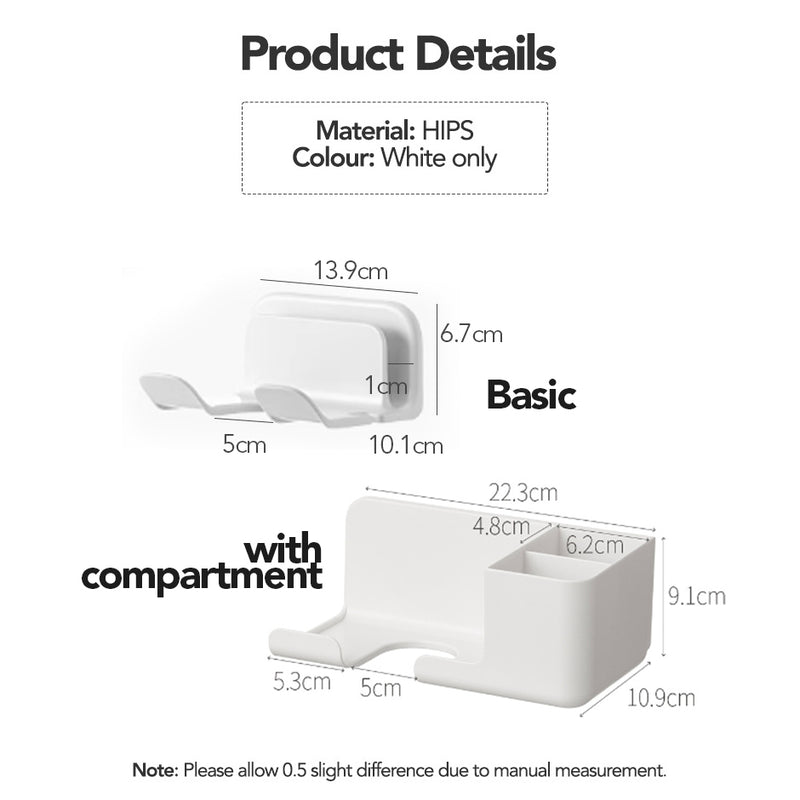 No-drill Hairdryer Holder