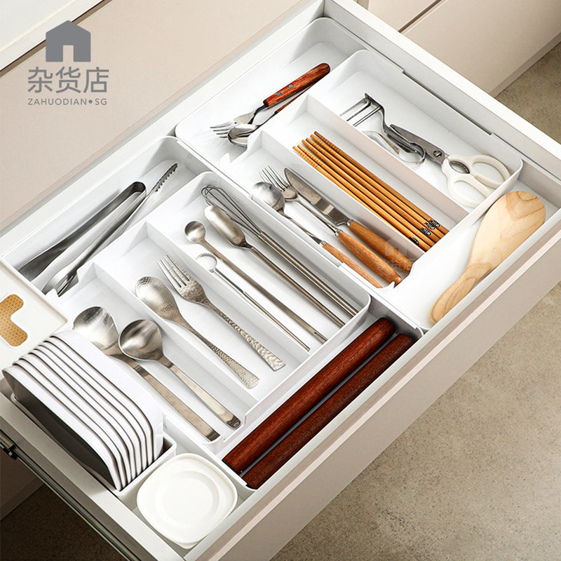 Shimoyama Extendable Compartmentalised Organiser for Cutleries and Stationeries