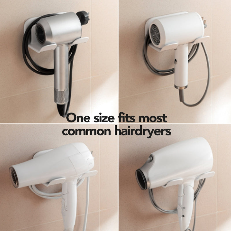 No-drill Hairdryer Holder
