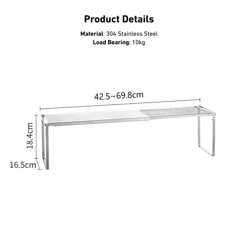 Adjustable Space Saver Kitchen Storage Stackable Rack