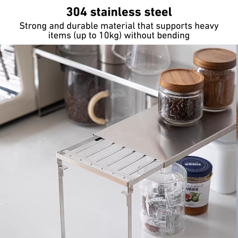 Adjustable Space Saver Kitchen Storage Stackable Rack