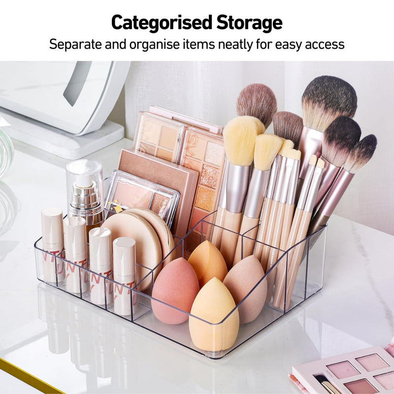 Clear See-Through Modular Vanity Organiser