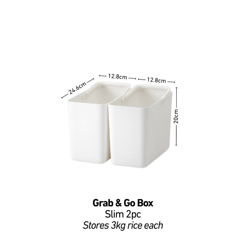 Like-it Smart Pantry Stock Case System - Daily Use Dual Bins with See-through Flip Lid
