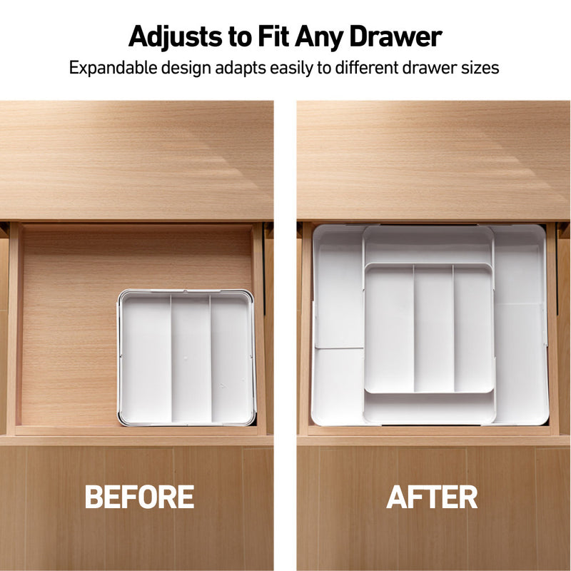 Multi Way Cutleries Stationeries Cometics Organiser for Shallow Drawers