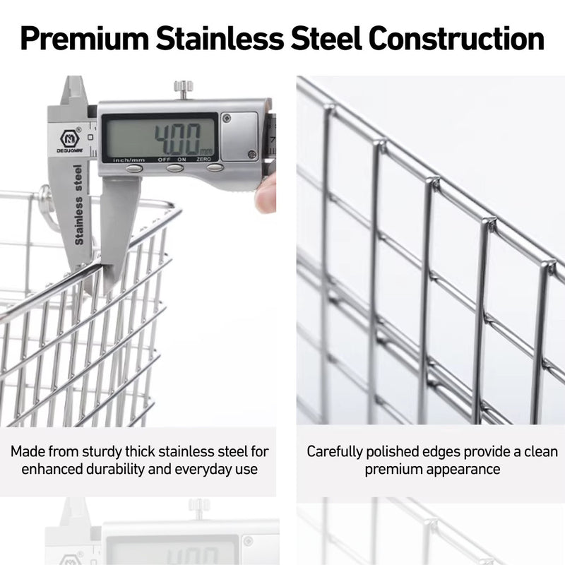 Stackable Stainless Steel Wire Storage Basket