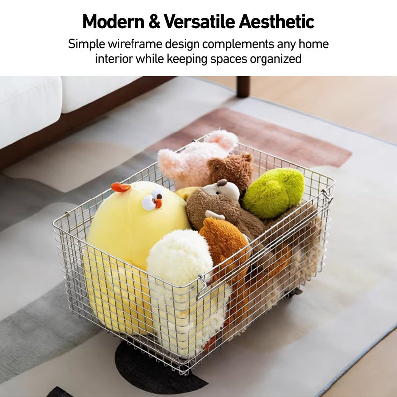 Stackable Stainless Steel Wire Storage Basket