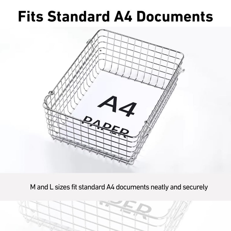 Stackable Stainless Steel Wire Storage Basket