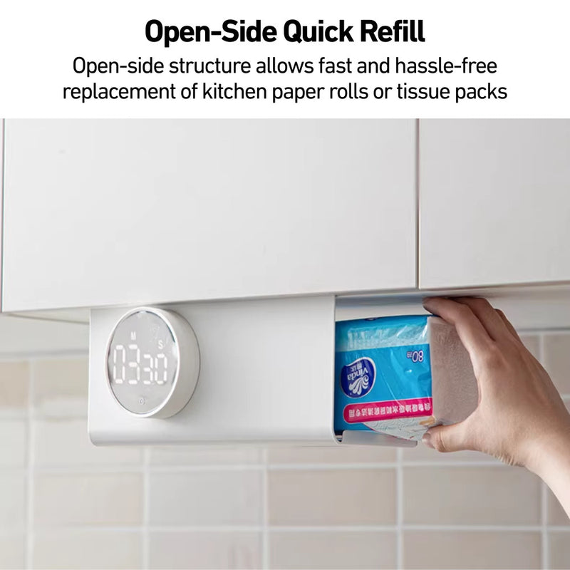 Hanging Tissue Holder for Kitchen Cabinet