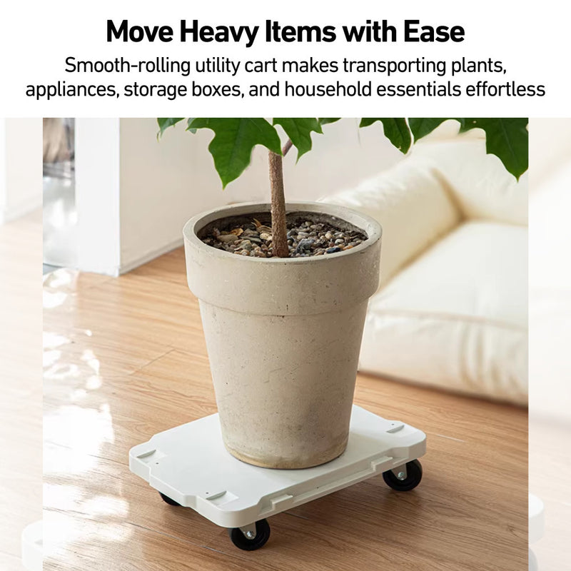 Heavy Duty Expandable Dolly Trolley with 360 Swivel Wheels