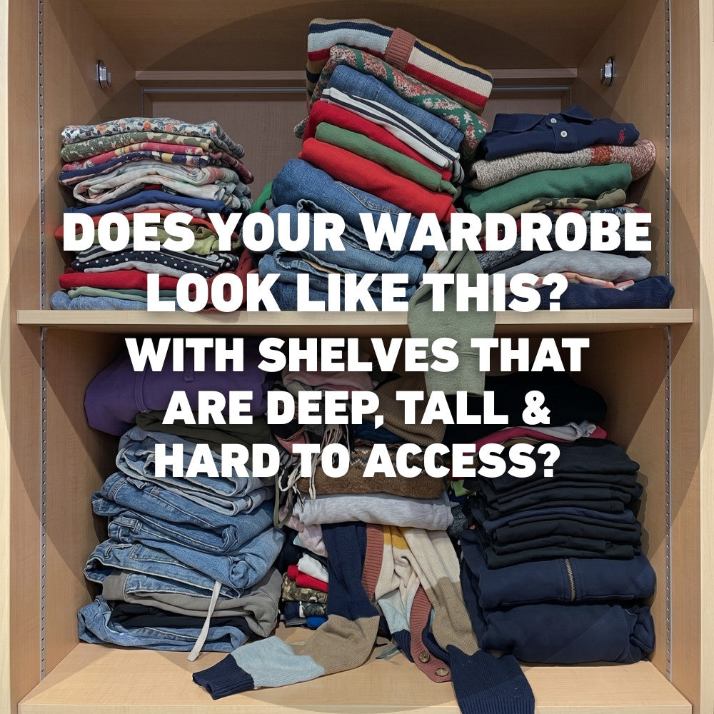 Extendable Wardrobe Shelf Riser Wide