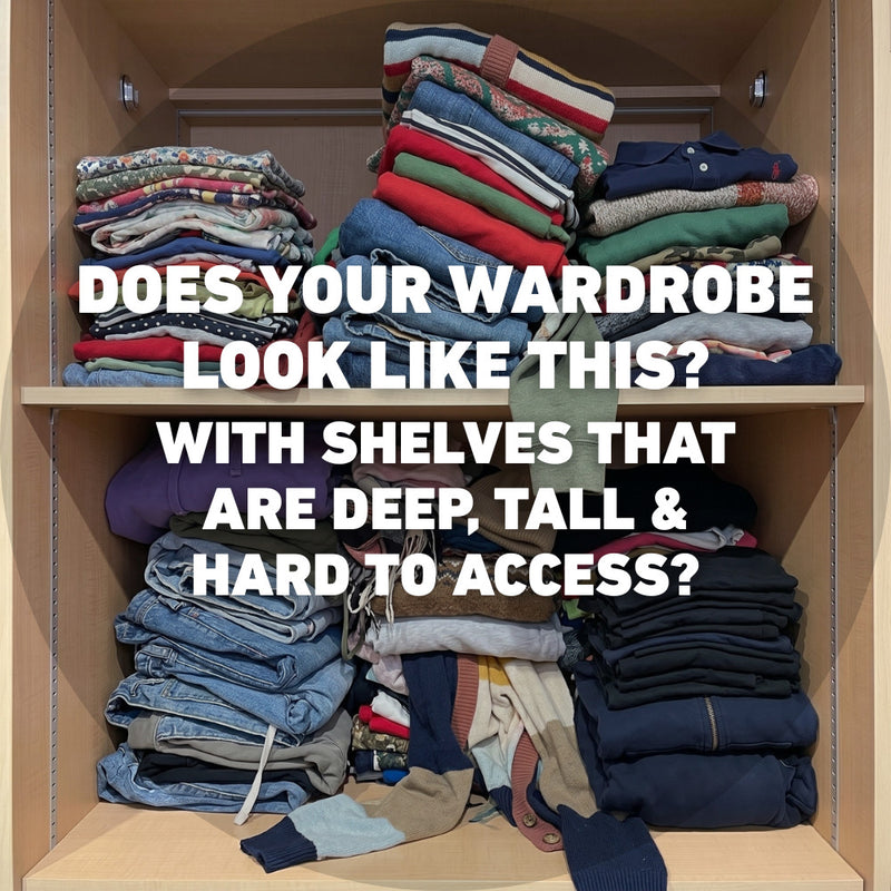 Extendable Wardrobe Shelf Riser Wide