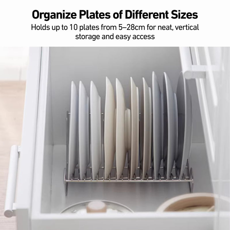 304 Stainless Steel Dish & Bowl Drainer Rack and Holder (for diameter 5–28cm)