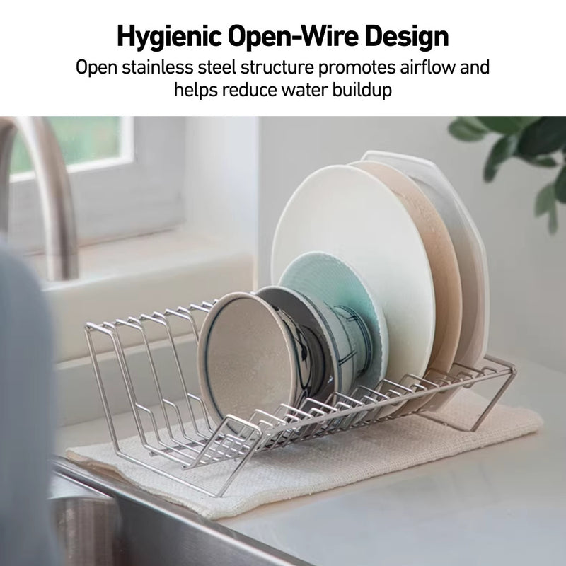 304 Stainless Steel Dish & Bowl Drainer Rack and Holder (for diameter 5–28cm)