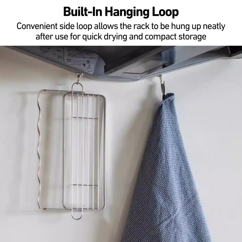304 Stainless Steel Bottle and Flask Foldable Drying Rack