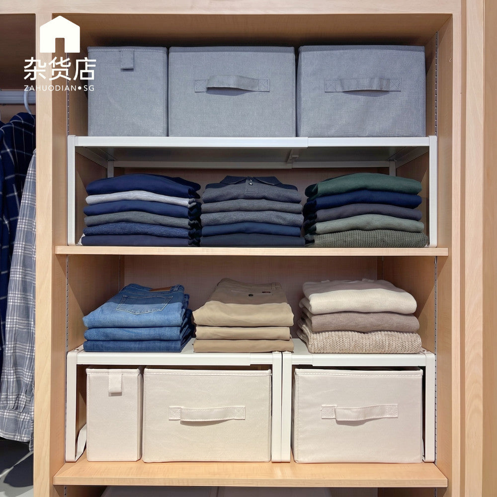Extendable Wardrobe Shelf Riser Wide