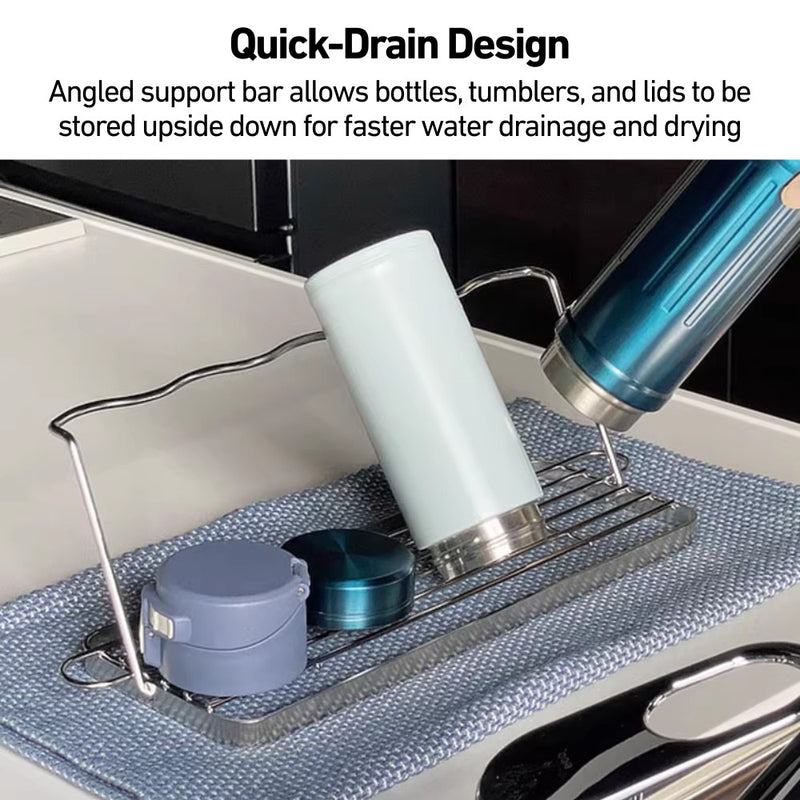 304 Stainless Steel Bottle and Flask Foldable Drying Rack