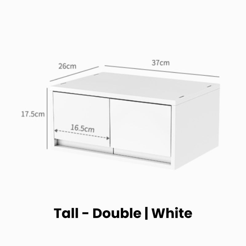 Matte Minimalist Drawers for Organising Documents Snacks Medicine Skincare Cosmetics & More