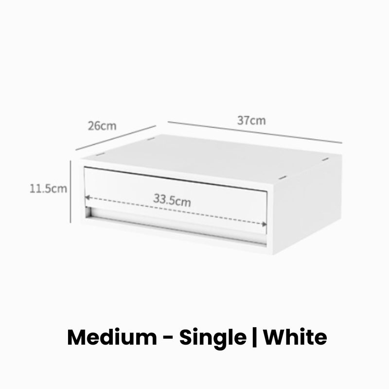 Matte Minimalist Drawers for Organising Documents Snacks Medicine Skincare Cosmetics & More